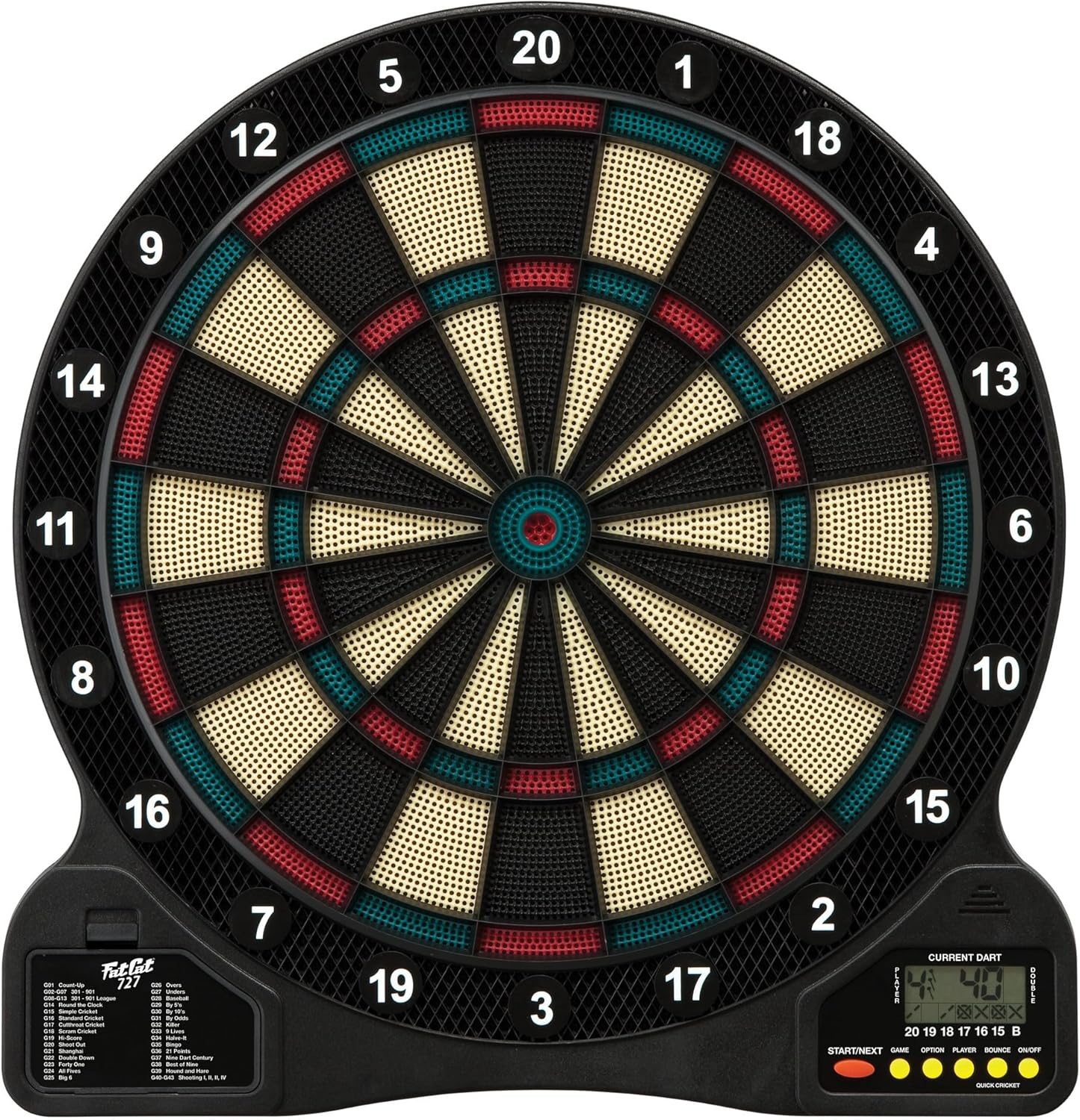 Fat Cat 727 Electronic Soft Tip Dartboard image number 3