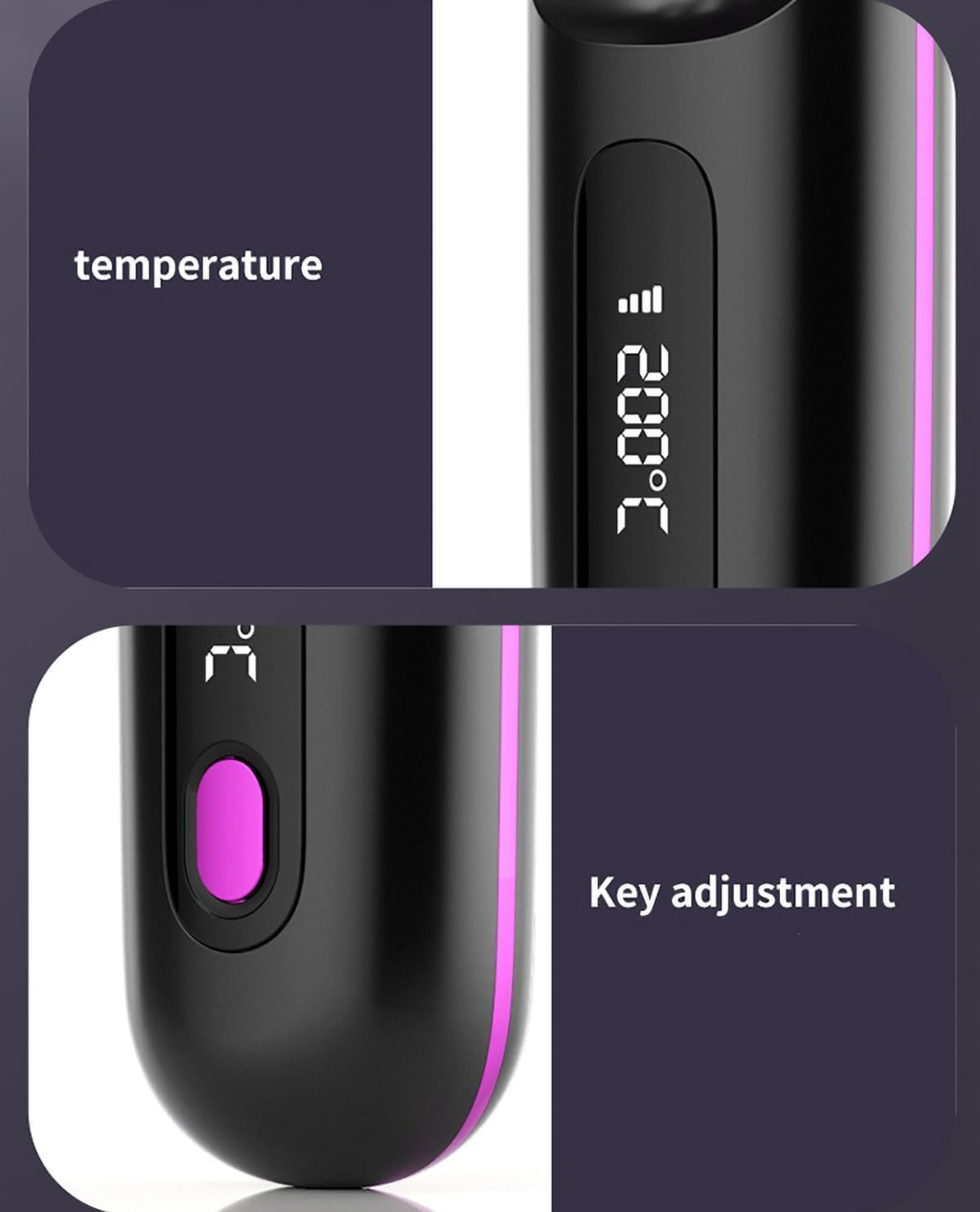 JCDZAUPZ Gobrush PRO - Cordless, Rechargeable Hair Straightener Brush, Light Blue image number 6