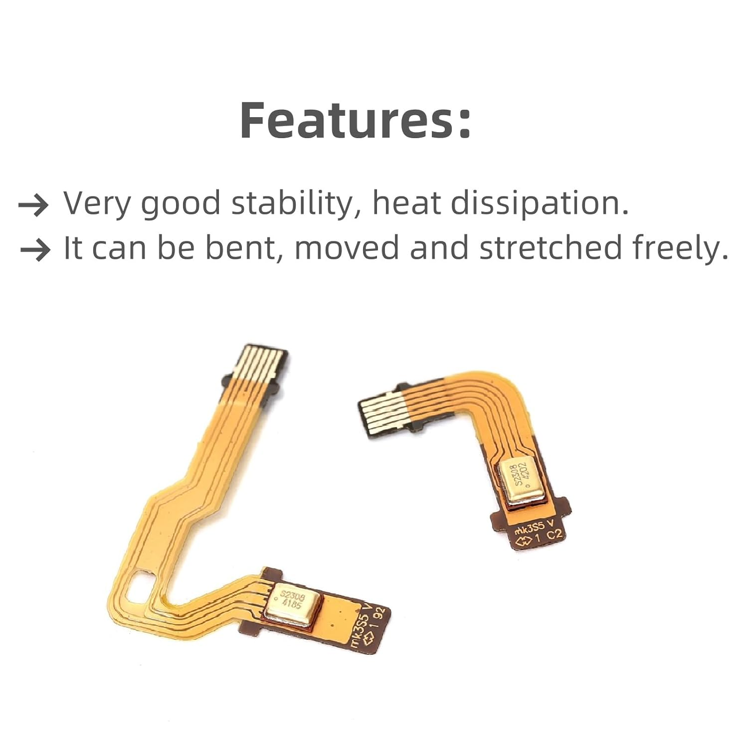 Ruimou 2Set Microphone Ribbon Flex Cable Replacement Part Compatible with Playstation 5 Controller BDM-020