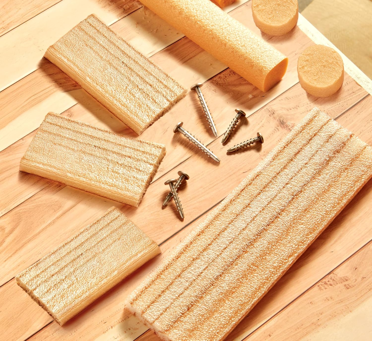 Little Tikes Creative Construction Wood, Nails, & Screws Bundle with 9 Refill Items, Pretend Play Construction Set, for Boys and Girls Ages 3+ Years image number 2