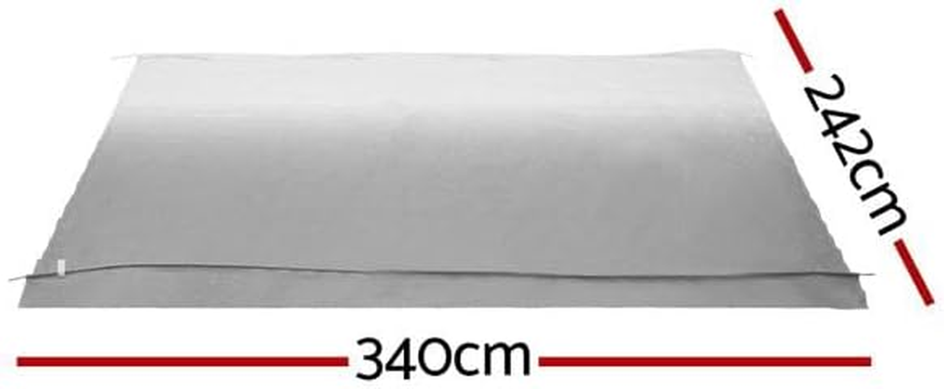 Weisshorn 12Ft Caravan Awning RV Replacement Fabric Roll Out Shading 3.40X2.42M image number 5