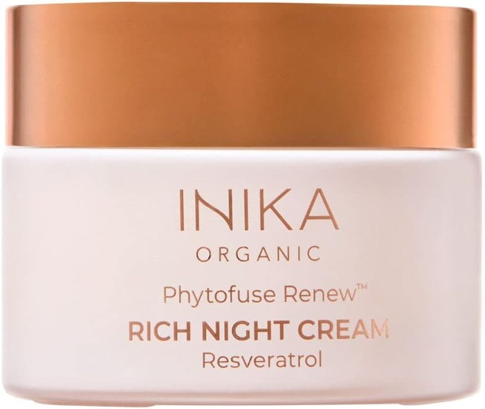 INIKA Organic Phytofuse Renew Rich Night Cream | Extra Nourishing, Clinically Proven Anti-Ageing, Skin Rehab. Renews, Regenerates & Heals. Decreases Wrinkles, Increases Hydration. Organic, Natural. 50Ml image number 2