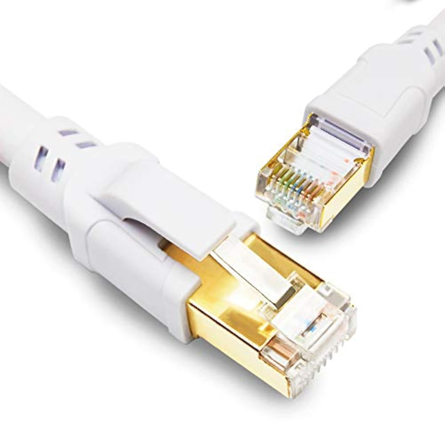 Yauhody CAT8 Ethernet Cable 20M, High Speed 40Gbps 2000Mhz SFTP Internet Network LAN Wire Cables with Gold Plated RJ45 Connector for Router, Modem, PC, Switches, Hub, Laptop, Gaming, PC (20M/Black)