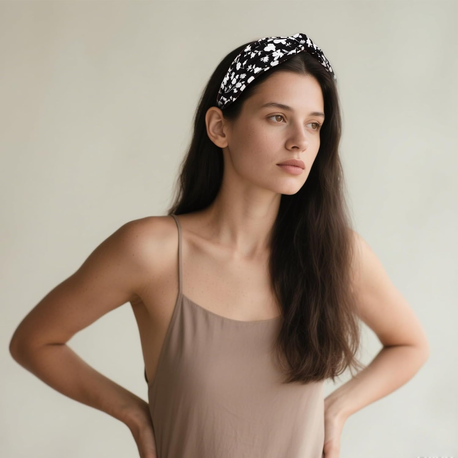 EXIPSAT Women'S Headband Set, Wide Headband & Hair Band, Colourful Hair Accessories with Wrap Look for Women, Pack of 2 image number 5