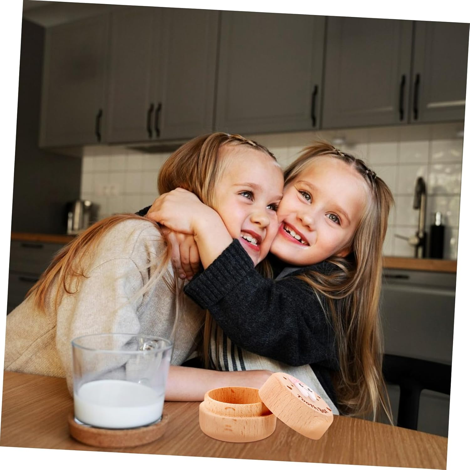 Cute Wooden Tooth Box Modern Tooth Fairy Keepsake Storage for Neatly Teeth Compact Design for Boys and for Showers image number 6