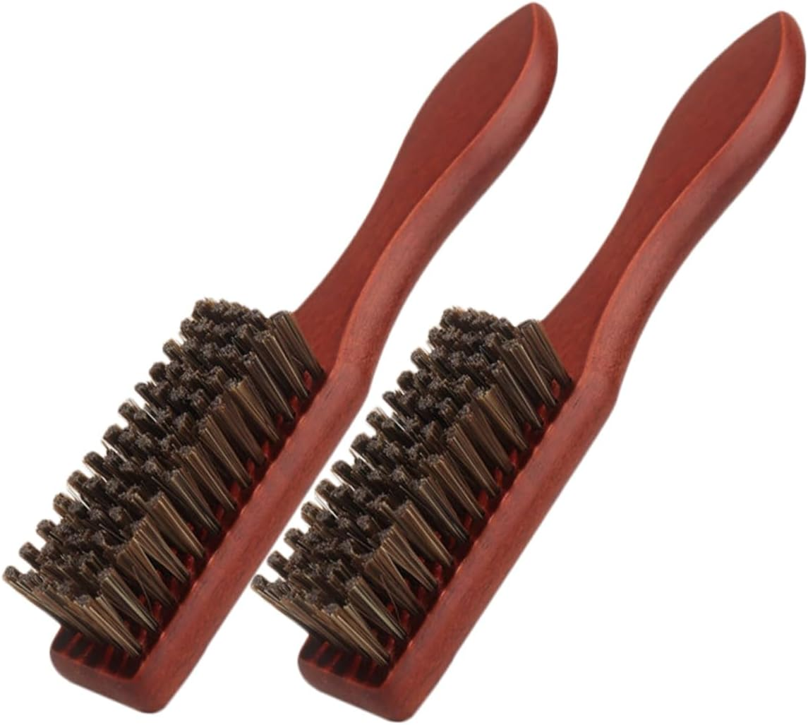 LOORGVEL 2Pcs Wooden Beard Grooming Brush Men Lightweight Detangler Brush for Styling and Maintenance for All Beard Lengths and Travel Use image number 2