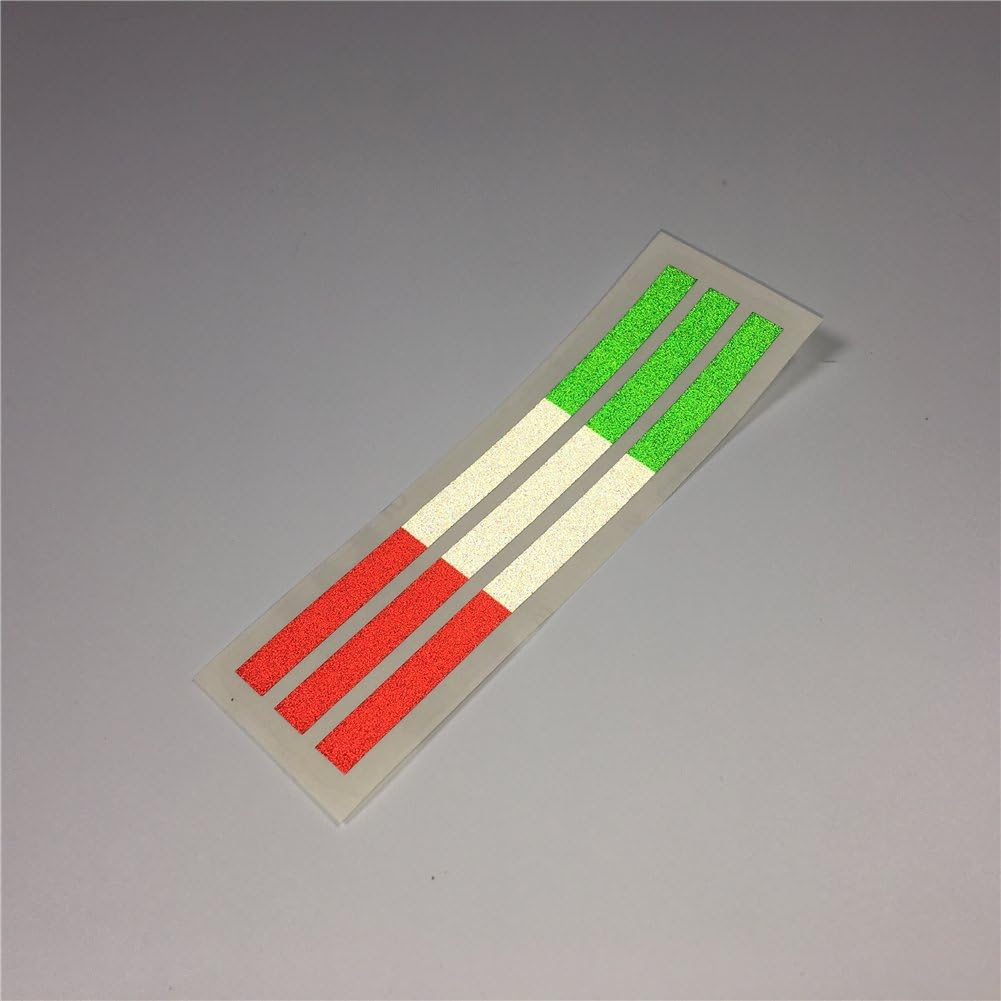 DXYMOO 2Lots National Flag Italy Motorcycle Helmet Car Sticker Decal Auto Exterior Accessories 120X8Mm image number 2