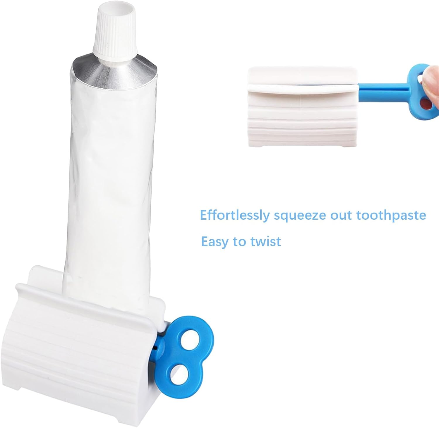 Toothpaste Squeezer,Set of 3 Rolling Tube Dispenser,Multi-Purpose Toothpaste Dispenser Easy Squeeze Tube Squeezer Tool Saves Toothpaste and Creams image number 3