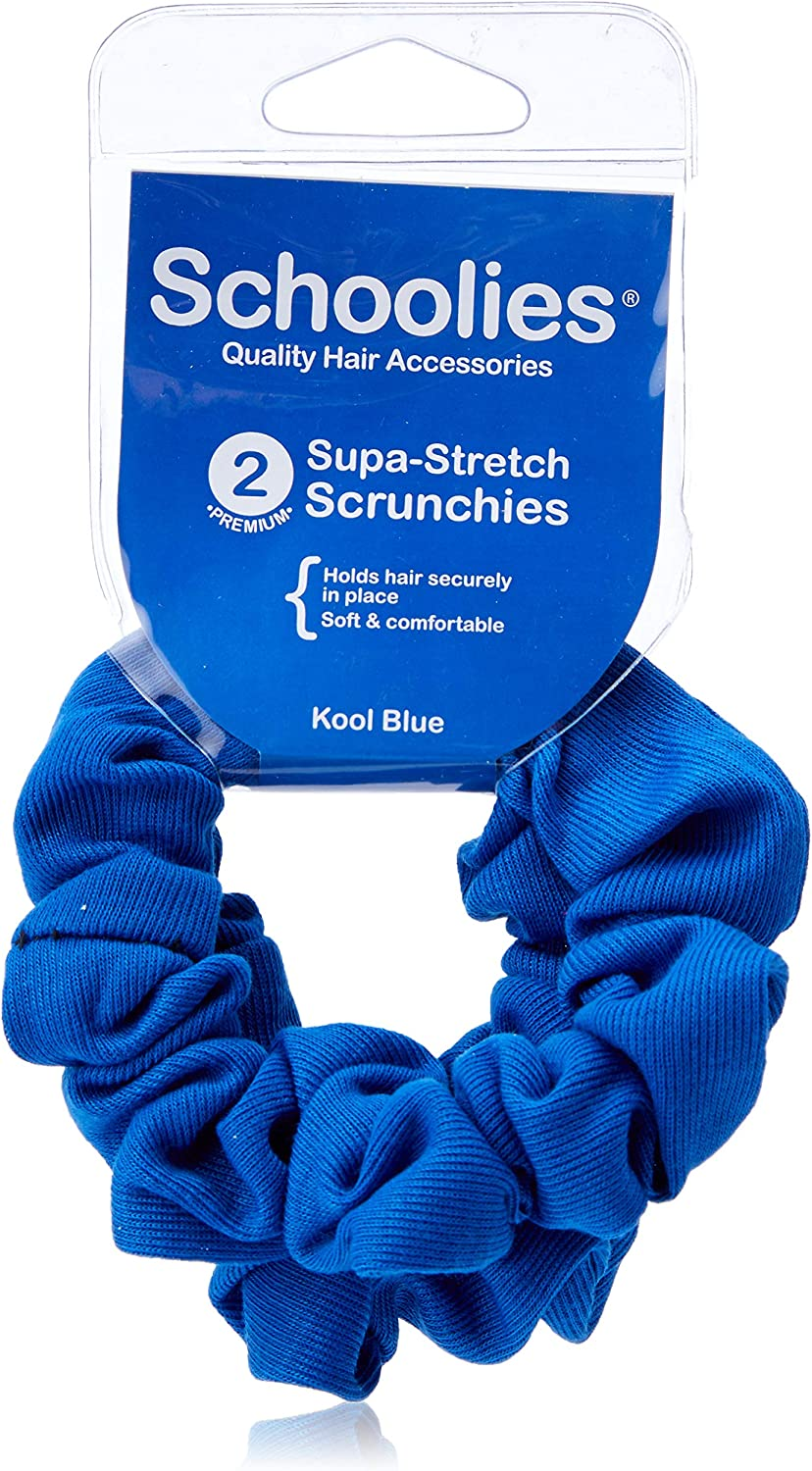 Schoolies Hair Accessories Scrunchie, Unreal Gold, 2 Count