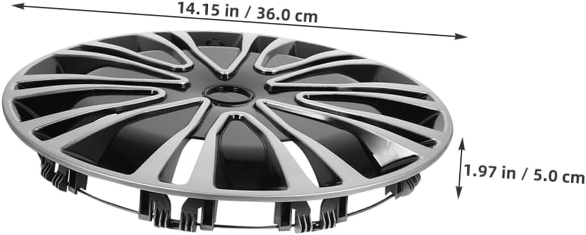 Zerodeko 2Pcs Car Wheel Covers Wheel Rim Covers for Automotive Accessories Decorative Hubcaps Fit Cars Trucks image number 1