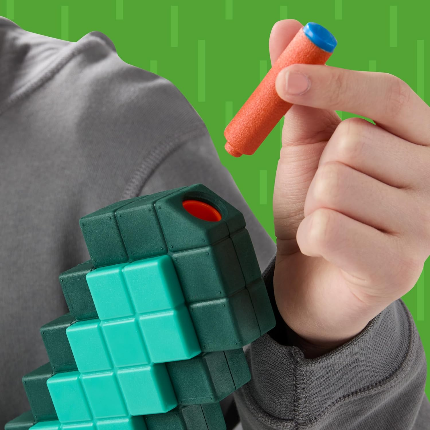 Nerf Minecraft Sword Dart Blaster, Pull Back Priming, Foam Edge, 8 Nerf N1 Darts, Ages 8+ image number 6