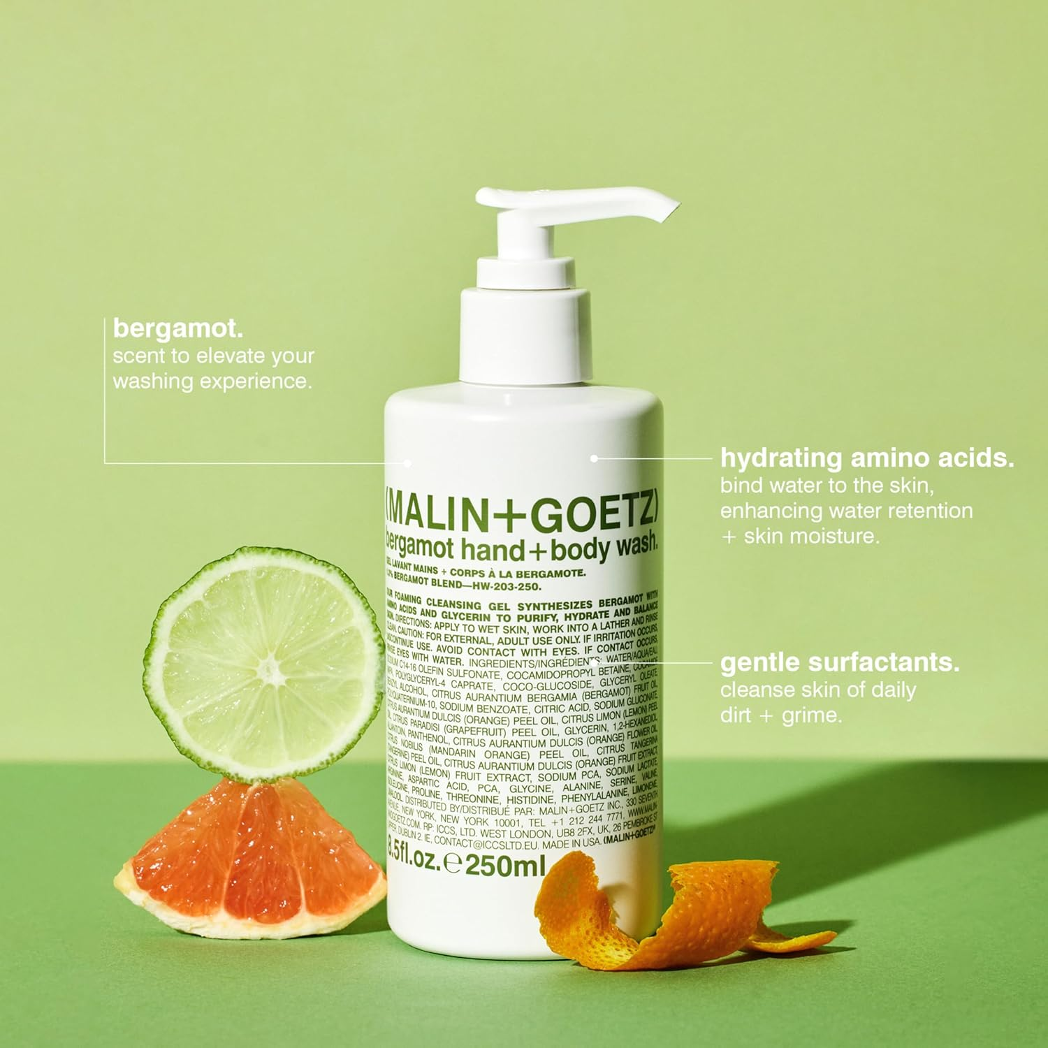 MALIN+GOETZ Hand + Body Wash - 250 Ml (Pack Of 1), Fresh image number 4