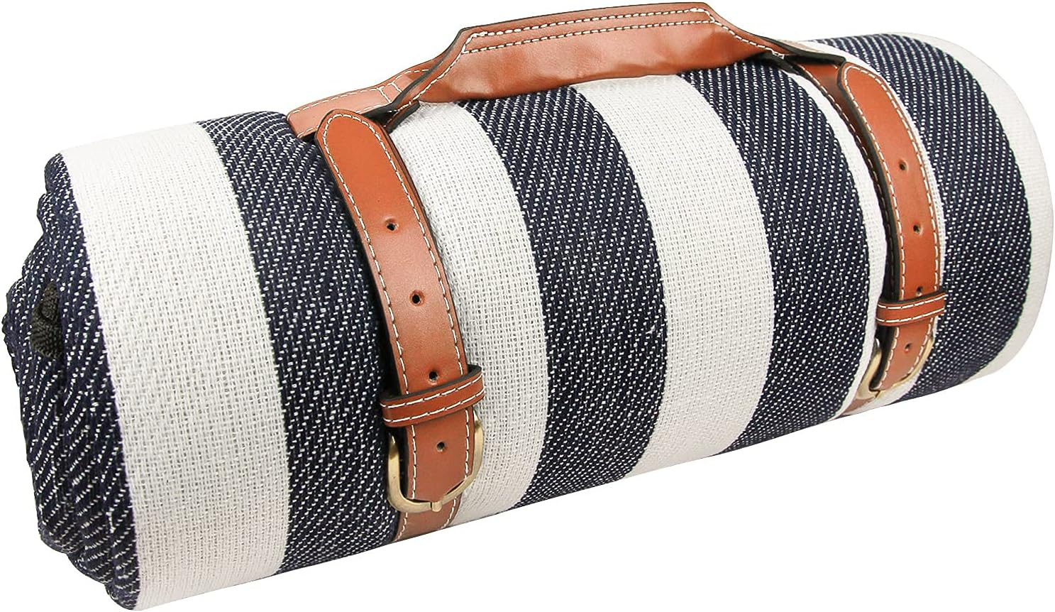 79"X79"Oversized Picnic Blankets Waterproof Sandproof Picnic Mat for 6-8 Adults, Large and Thick Picnic Blanket Portable Straps for Beach Blankets or Family Outdoor Camping Parties