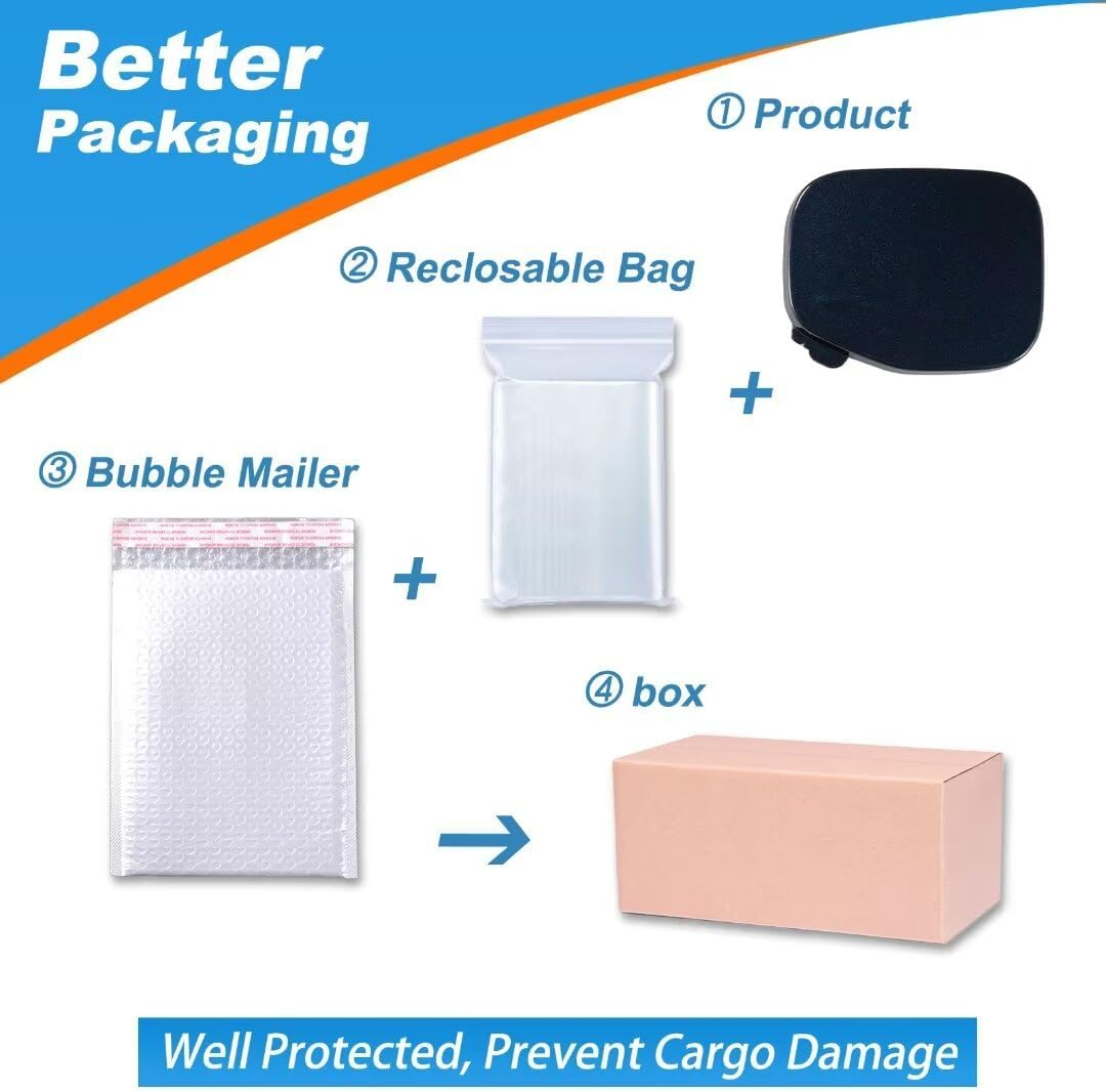 Car Front Bumper Tow Hook Cover Cap Towing Eye for Volvo XC40 2018 2019 2020 2021 2022 Trailer Cover Cap 39847993 Trailer Lid (Black) image number 6