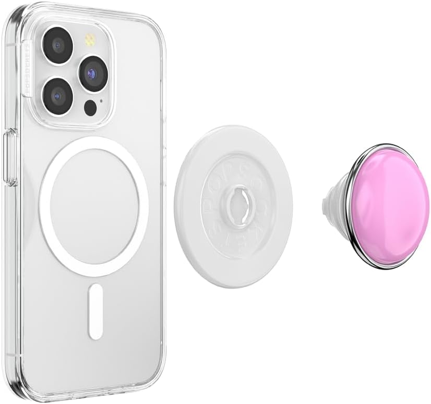 Popsockets Phone Grip for Magsafe with Kickstand, Magnetic Stand, Swappable Top, Secure Hold for Iphone Magsafe Cases, Phone & Tablet Grip - Bonbon Femme Bot - Enamel Astro image number 5