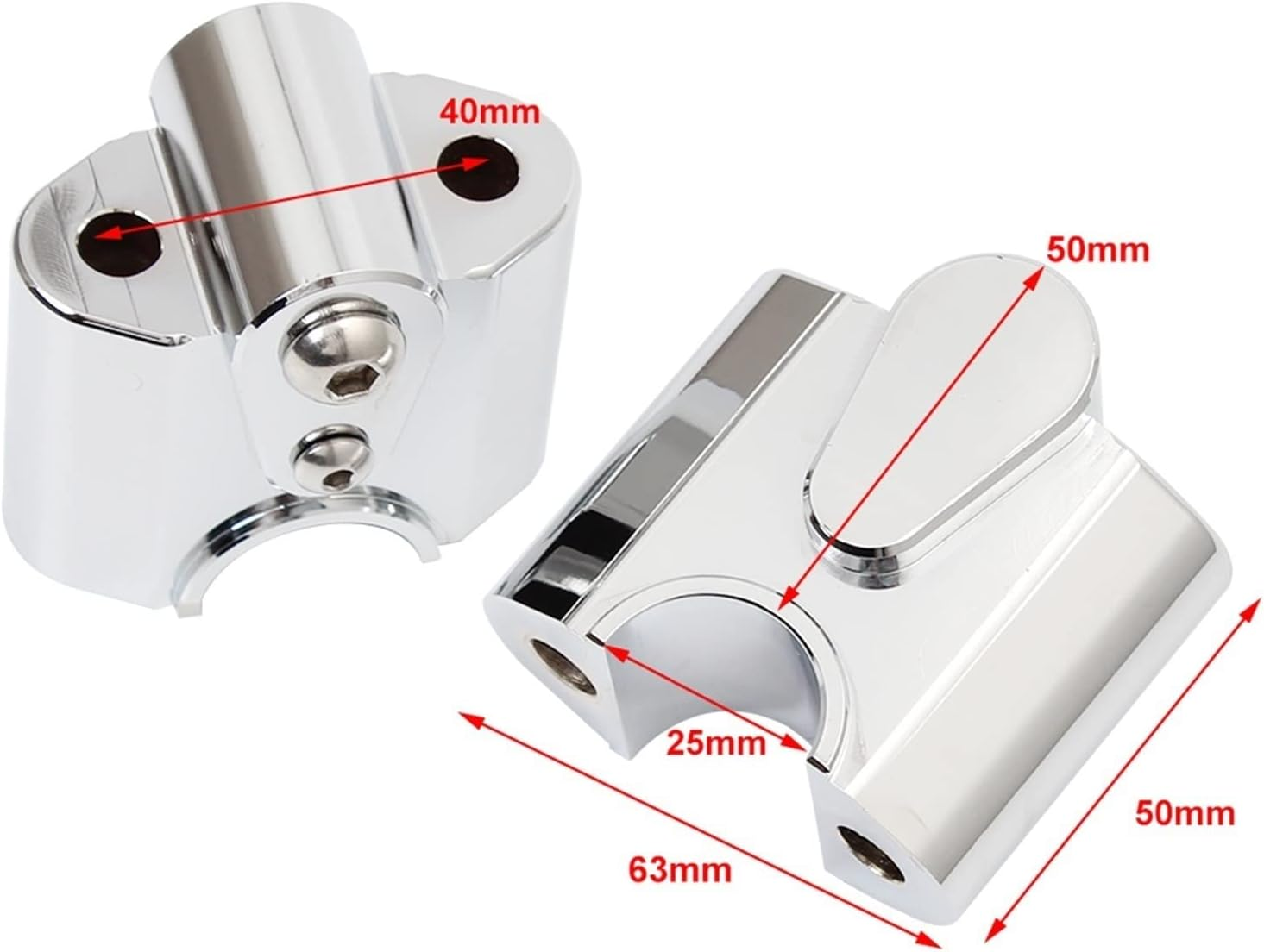 Motorcycle Accessories Chrome Handlebar Riser Bar Mount Clamp Mounting Lift Move Adapters Part for B&MW R18 2020 2021 2022 image number 4