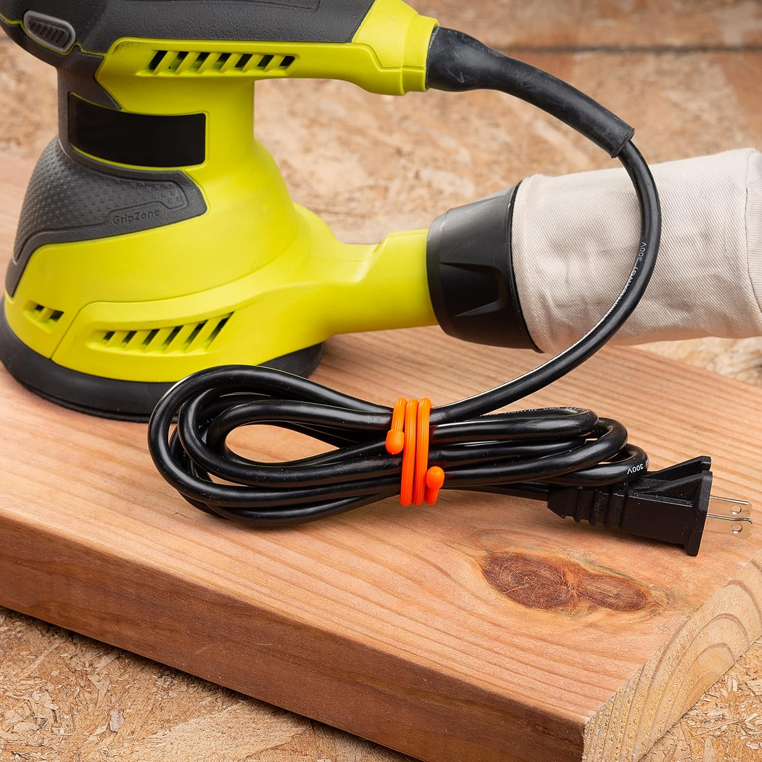 Nite IZE Gear Tie Reusable Rubber Twist Tie, 12 Inch Size, Orange (Pack of 2) image number 1