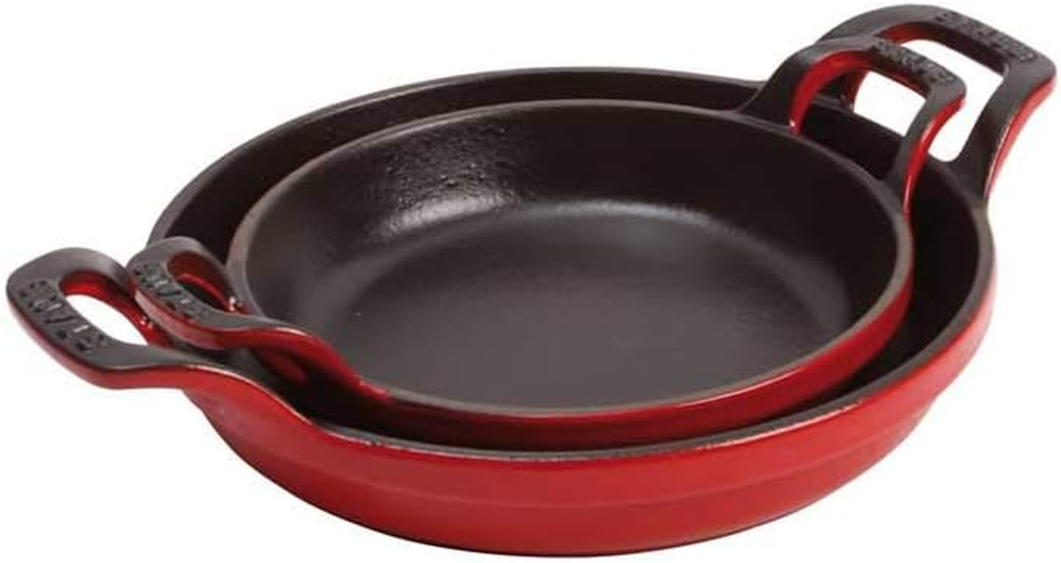 STAUB Oven Dish round Cherry,Red,20Cm