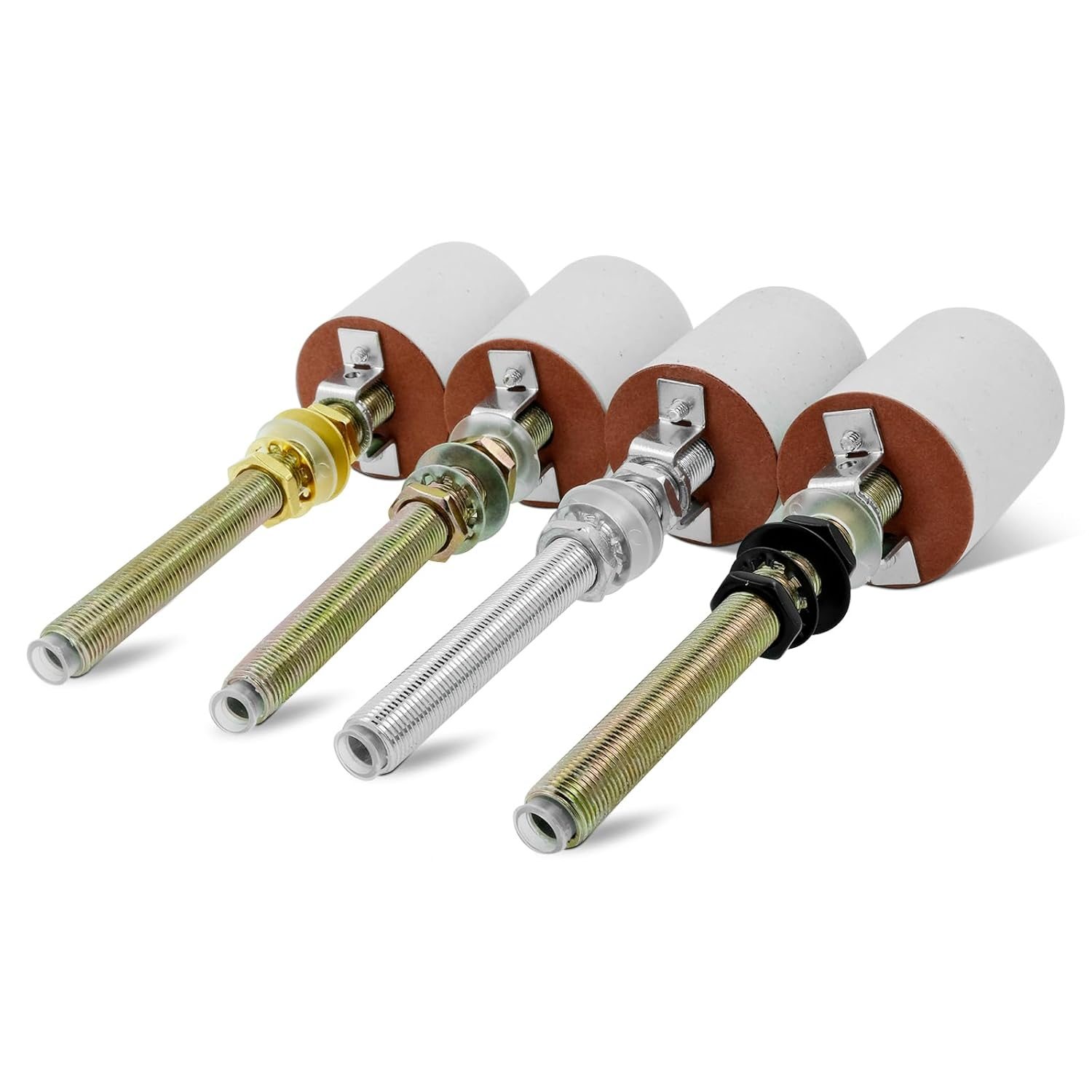 Lamp Repair Hardware Assortment,All Thread Pipe Lamp Rod,Includes Lamp Nipples,Coupling Pipe Connectors,Switch Knobs,Washers & Lock Nuts (Silver Color/Including 12 Inch Lamp Rod Kit, 136) image number 3