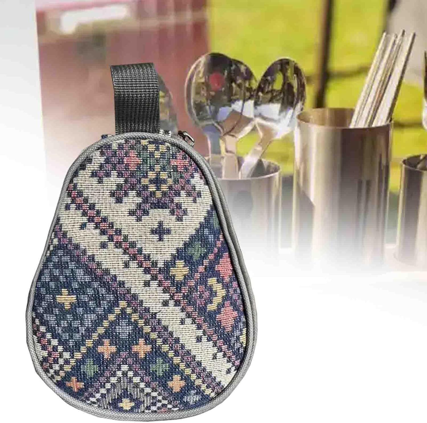 Eigell Camping Tableware Storage Bag Organizer for Hiking Outdoor Activities image number 5