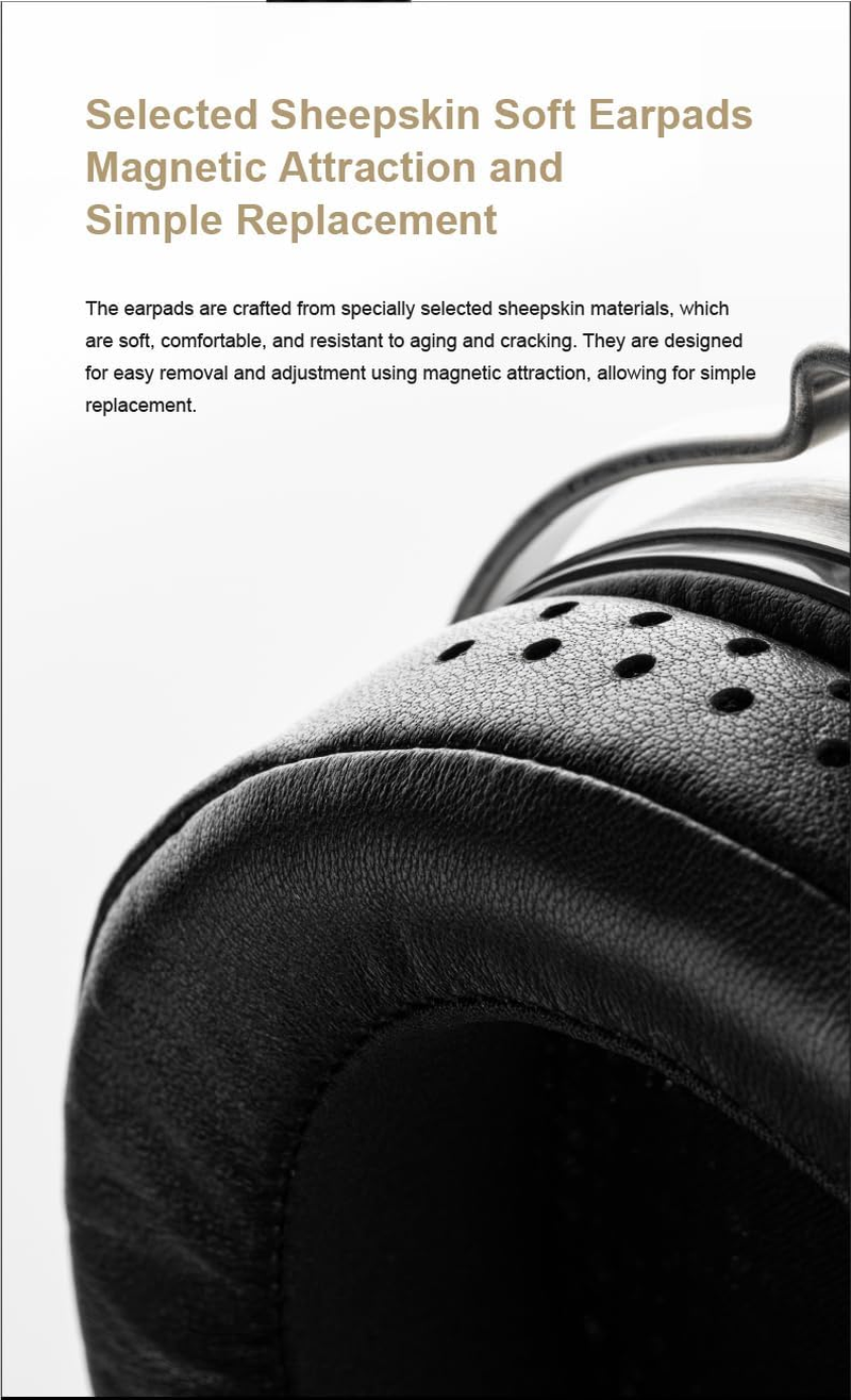 Moondrop PARA2 Full-Size Planar Headphone 100Mm Patented Planar Driver Over-Ear Open Headphones image number 5