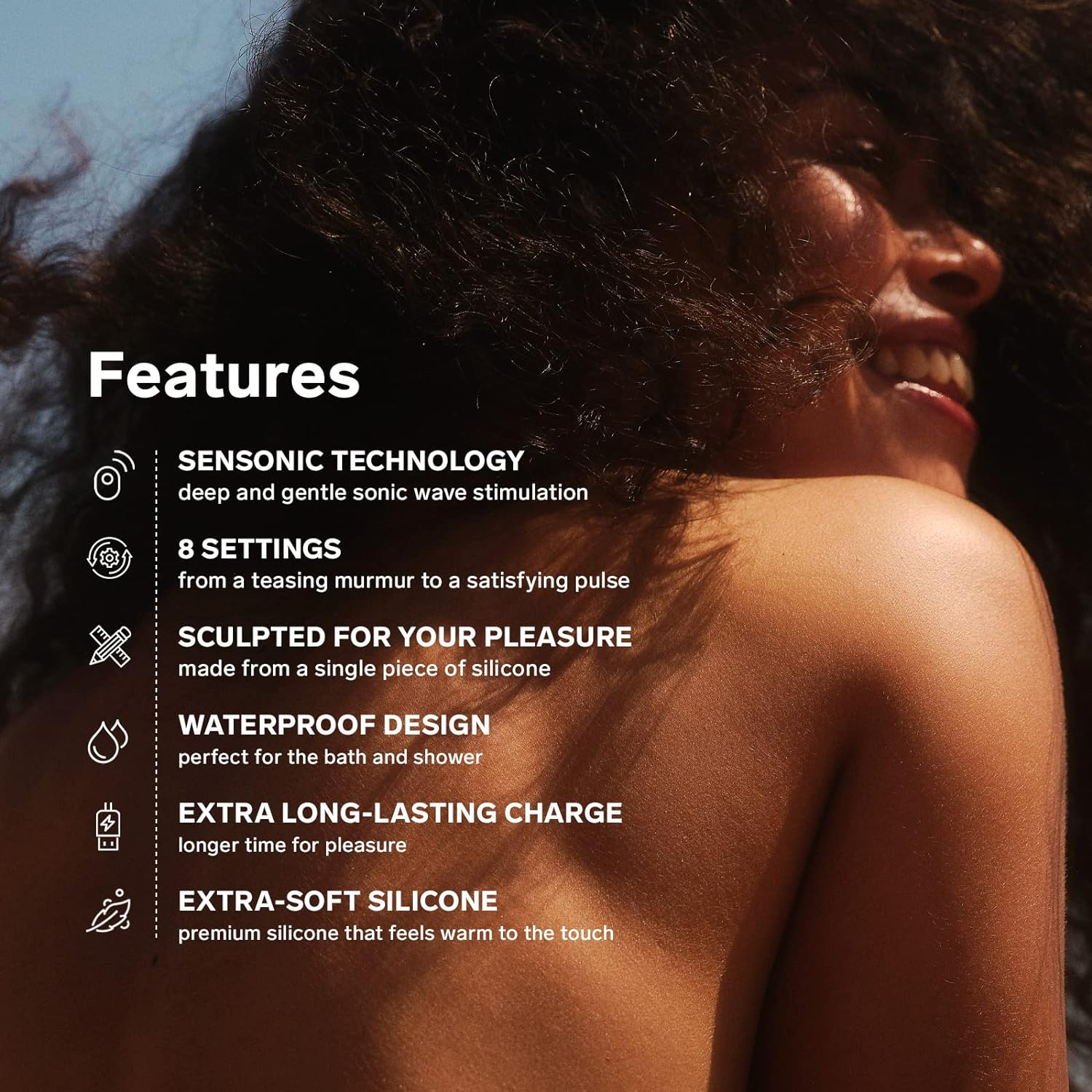 LELO SONA Sonic Massager, Sex Toy for Woman, Waterproof Clit Sucker, Rechargeable Pulsating Vibrator for Women, Suction Vibrator, Female Pleasure Toys, Vibrator Adult Sex Toy, Pink