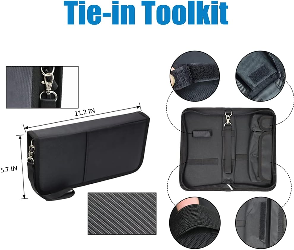Aucent Crimping Tool Kit Crimper Set with 9 Jaws 23-5 AWG for Dupont JST Open Barrel Pins,Insulated and Non-Insulated Terminal/Butt,Coax RF MC4 Connector,Wire Ferrule,End Sleeve (1 Crimper 9 Jaws Set) image number 3