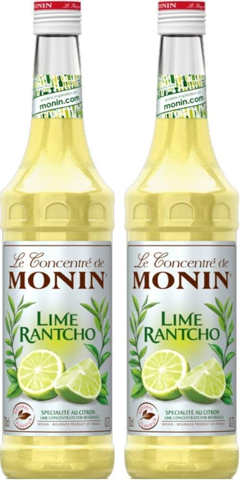 MONIN Lime Rantcho Syrup, 700 Ml - 700 Ml (Pack Of 2), Lemon Rantcho