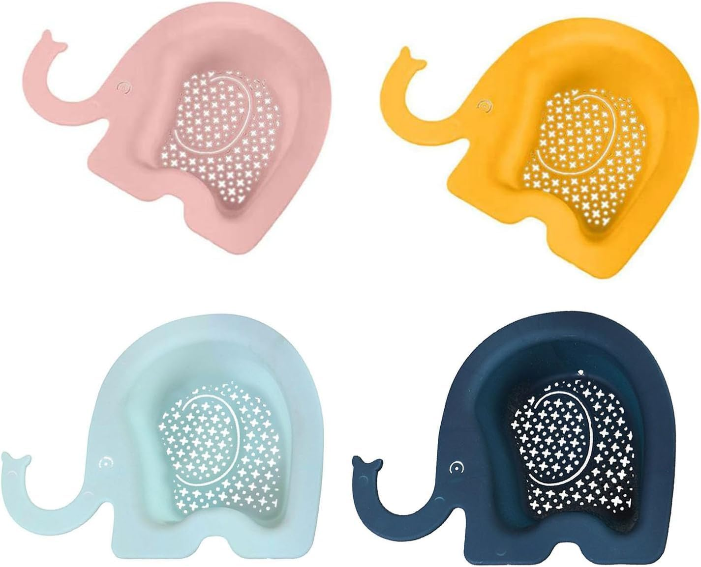 4 Pcs Kitchen Sink Strainer Basket Corner Sink Colander Mini Elephant Faucet Hanging Sink, Food Catcher Filter for Waste Solids Tidbits Leftovers Discards (Multiple Colors, 23 * 17CM) image number 5