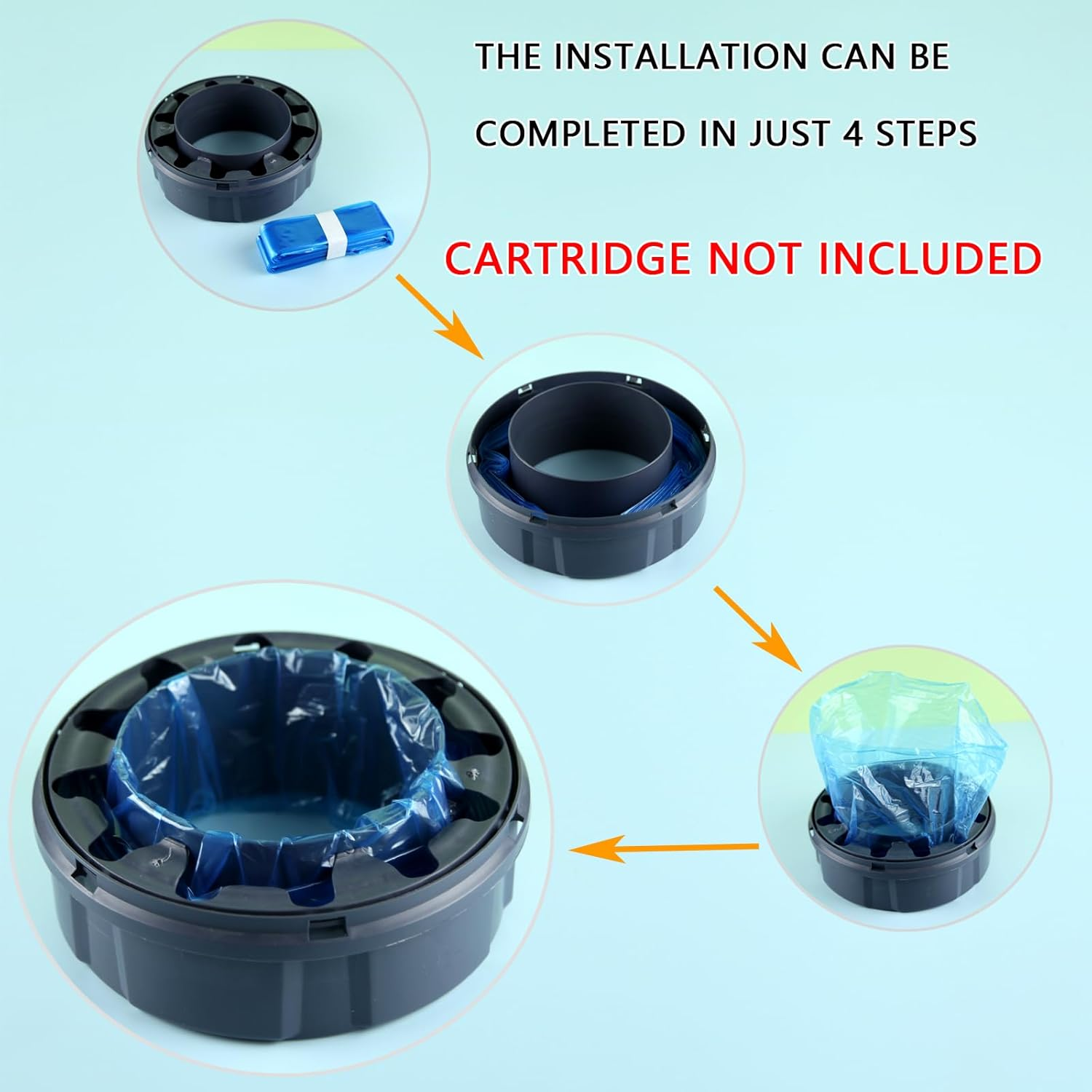 12 Pack 6.5 Meter Nappy Bin Refill Bags Diaper Pail Refills Compatible with Tommee Tippee & Angelcare Pails Diaper Bin Bag