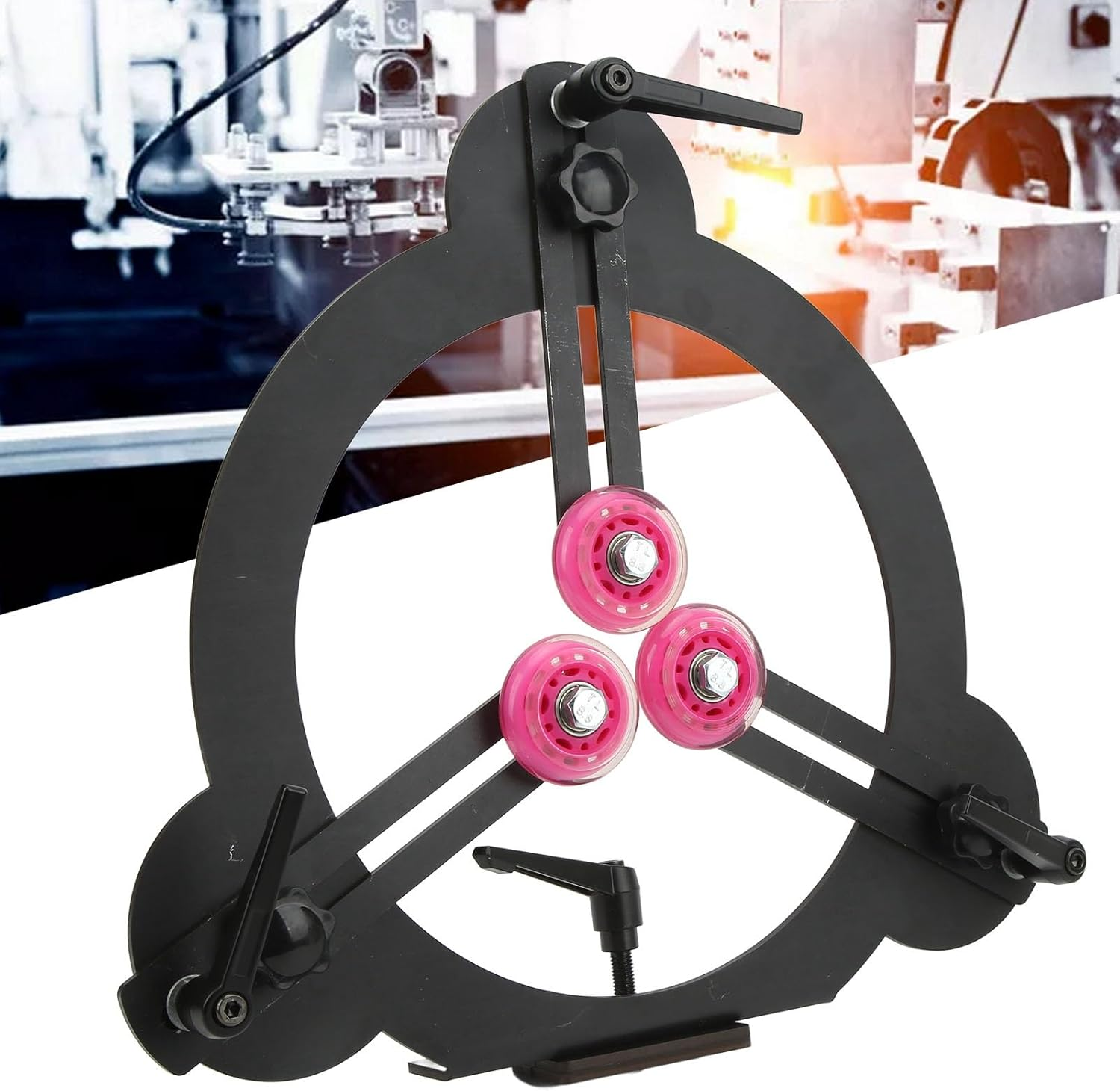 Woodturning Steady Rest, Steady Rest Wood Lathe Hold Workpiece Tightly for 12In Swing Lathes image number 3