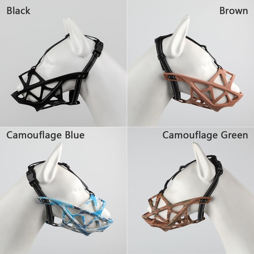 NALEINING Dog Muzzle, Professional Muzzle for Dogs, Anti-Bite and Anti-Bark, Allows Drinking and Panting (Large,Black) image number 5