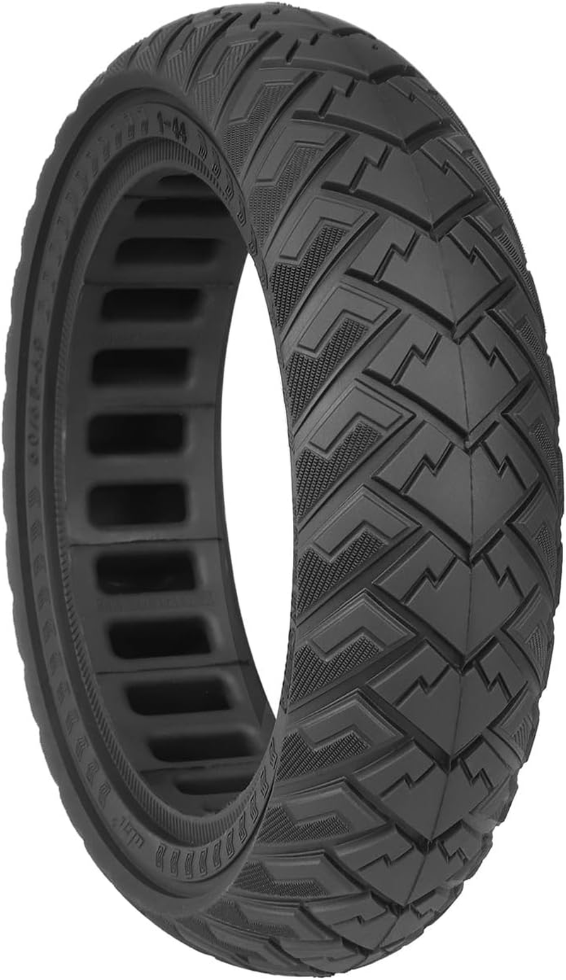 TREFAN 60/65-6.9 Solid Rubber Tyres, 10 Inch Off-Road Solid Tyres for Ninebot Max G2/G65 Electric Scooter, 10 Inch Solid Tyres Non-Slip Puncture Proof, Replacement Wheels Non-Pneumatic Tyres (Black, 1 image number 1
