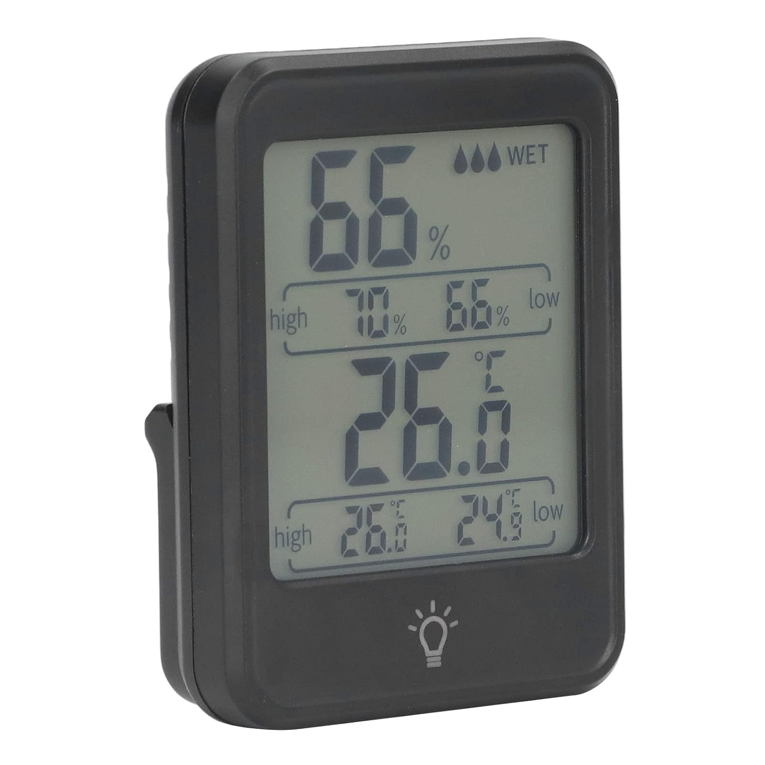 Zerodis Digital Thermometer and Hygrometer, Clear LCD Screen, HIGH Accuracy, Cartoon FACE Indicator, Wide Application, Easy to USE, Suitable for Many Places, Such as Indoor, Outdoor, image number 4