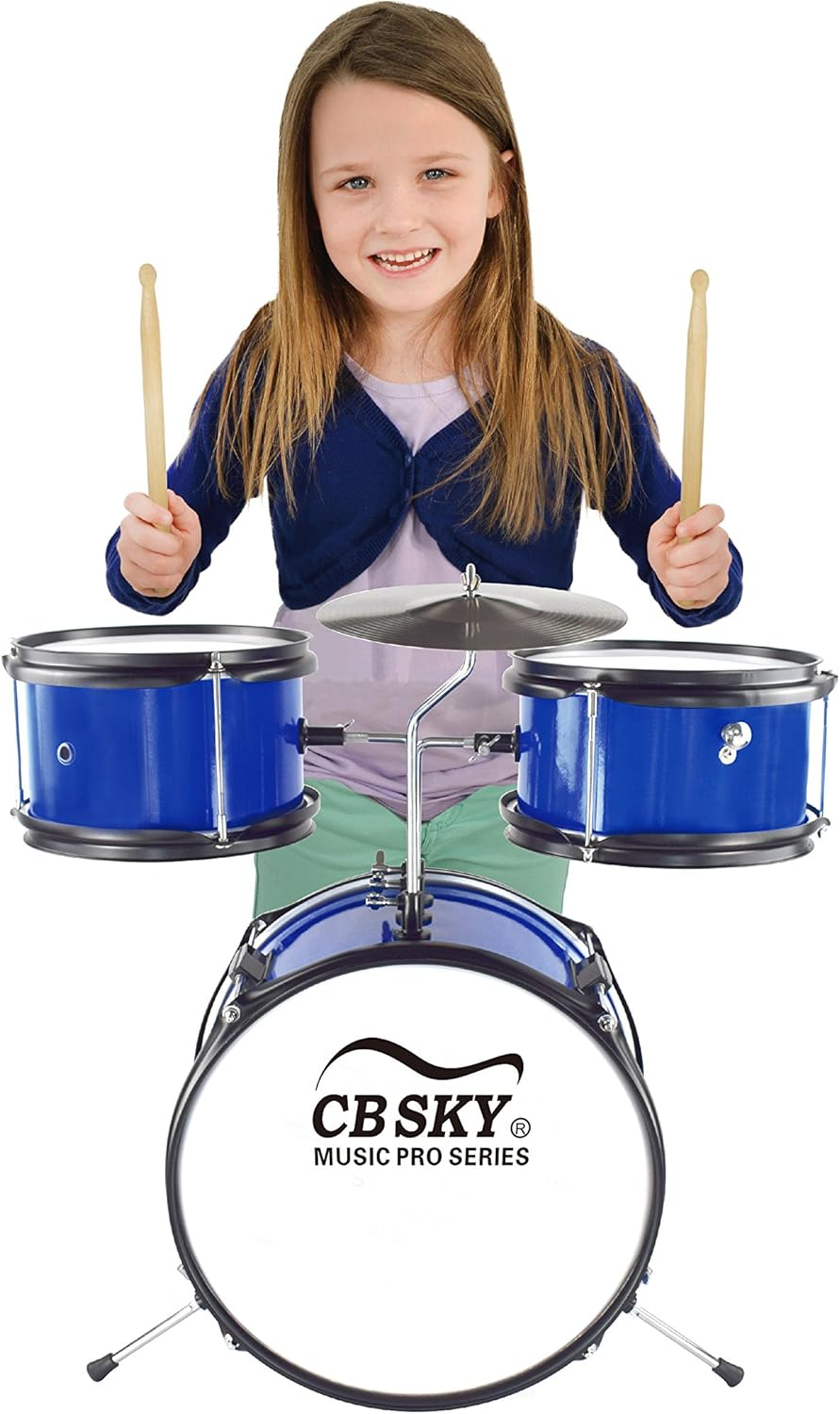 5-Piece Junior Drum Set, Kids Percussion Instrument/Kids Musical Toys/Kids Musical Instrument image number 2