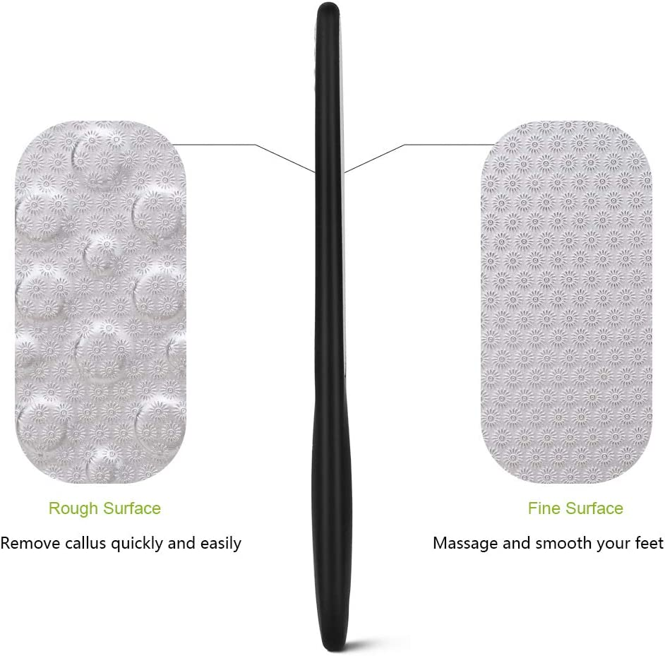 BEZOX Foot File Callus Remover Removes Dead and Shrinked Skin Callus Portable Foot Care Stainless Steel (Silicone Handle) image number 5