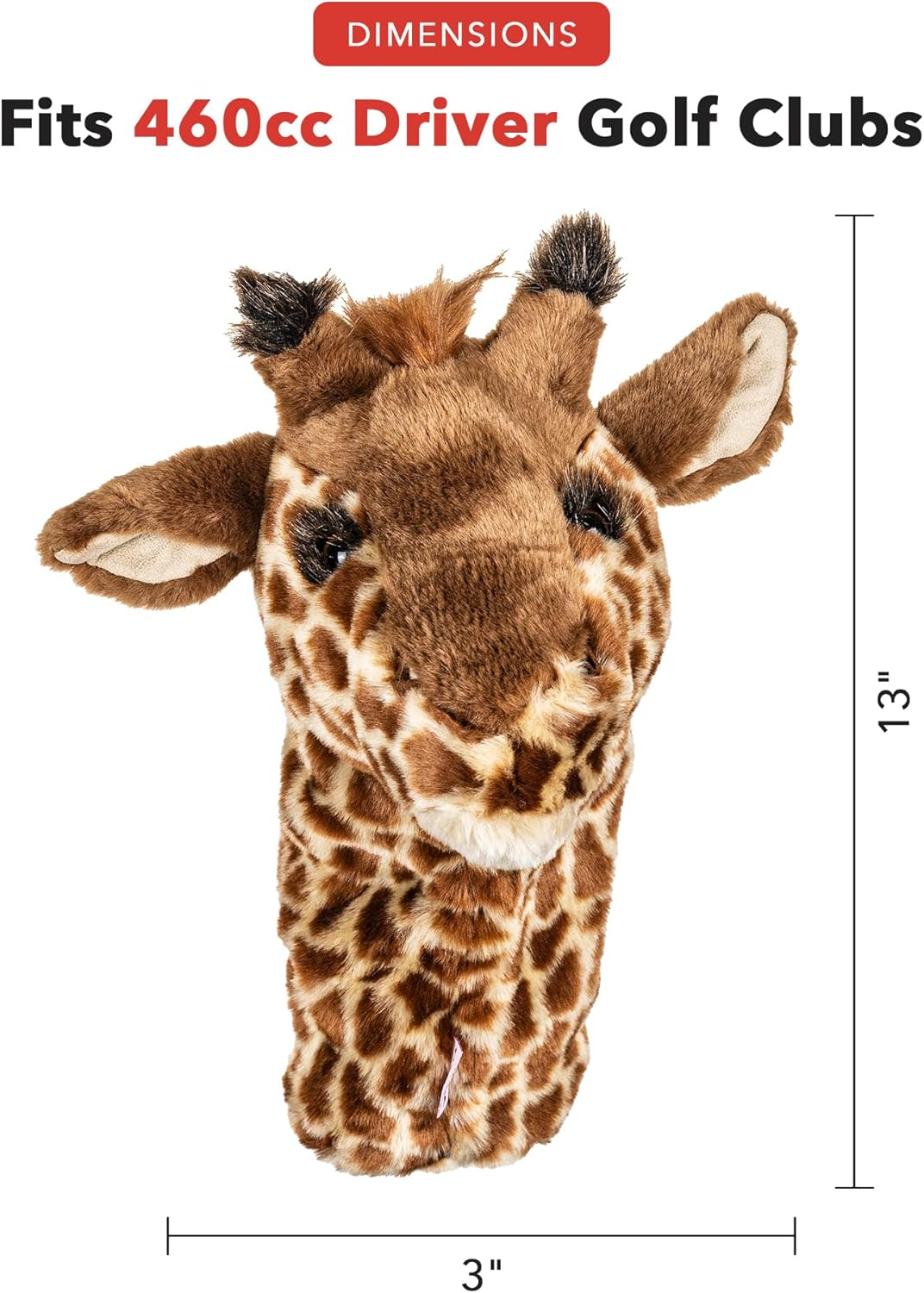 Daphne'S Giraffe Headcovers, Brown-Tan