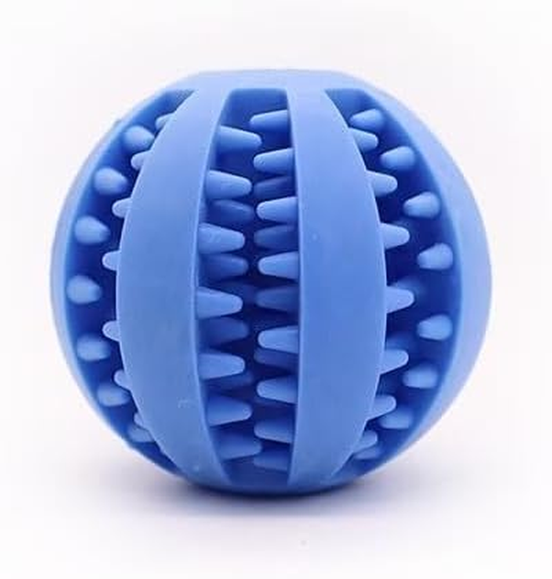 Dog Treat Feeder Chew Ball, Interactive Slow Food Dispenser Toy, Rotating Ball (Orange)