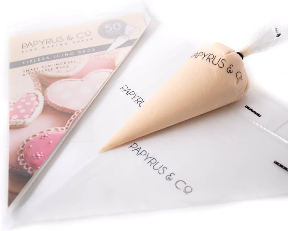 Papyrus Tipless Icing Bag 50-Pieces, 10 Inch Size