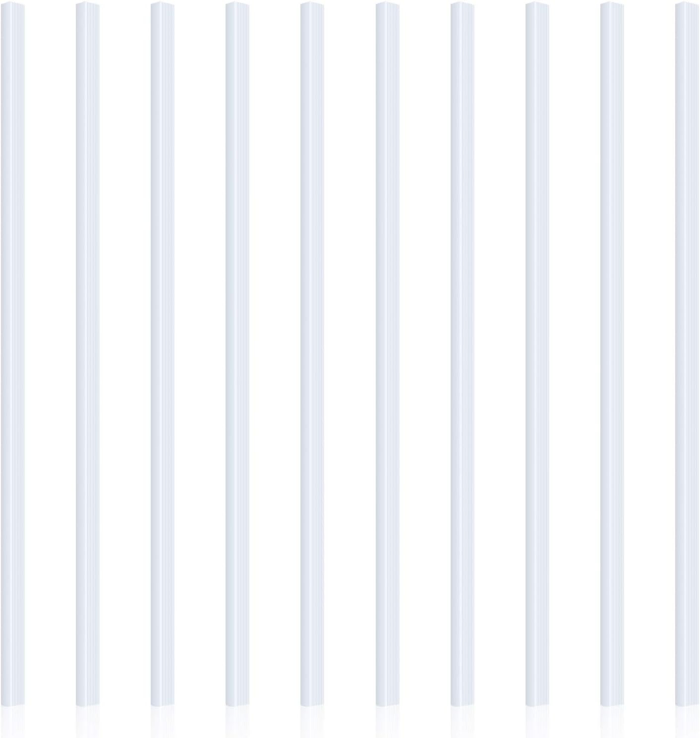 10 Pieces Binding Bars Slide Grip Binding Bars Report Cover A4 Spine Bars for School and Office, 12 Inch, 40 Sheet Capacity (White) image number 3