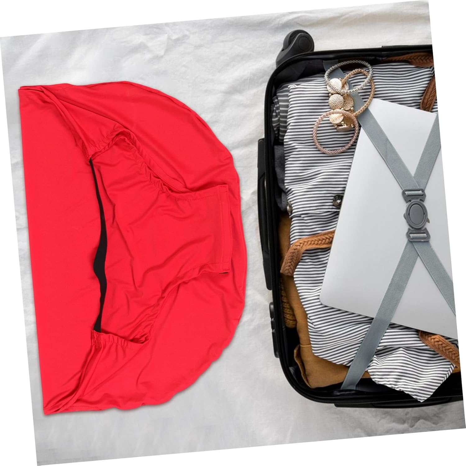 Abaodam Luggage Protective Cover Elastic Suitcase Cover for Travel Bag for Suitcases image number 1