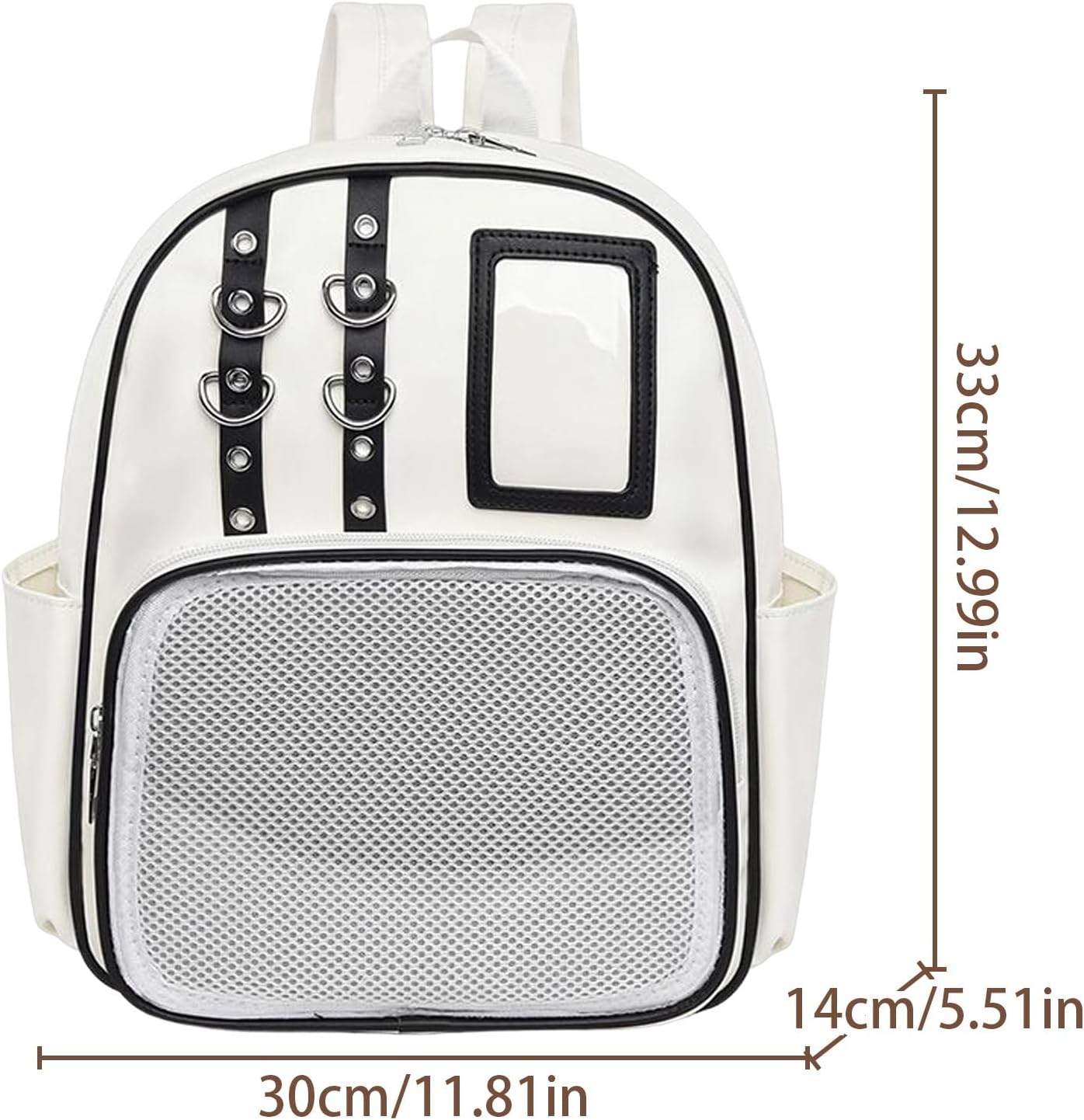 PU Storage Bag | Organizer Purse with Pin Board,Pin Display Bag | for Travel Luggage Hiking Comic Con Work Fitness Everyday Sports Outdoors - Silver image number 5