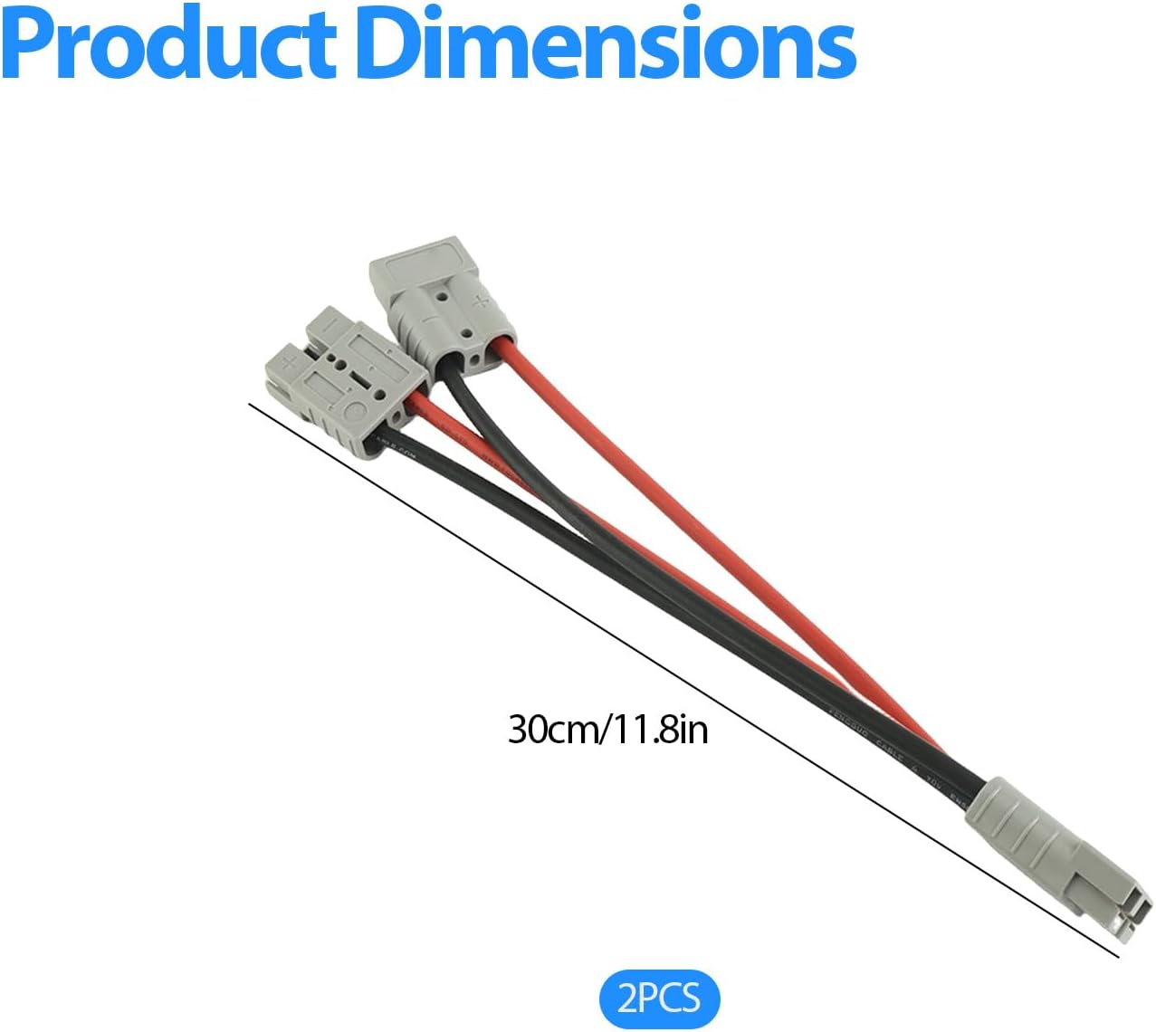 Connector, 50 Amp Plug Connector Double Y Adaptor 6Mm Automotive Cable for Car Battery, Automotive Accessories Battery Cable