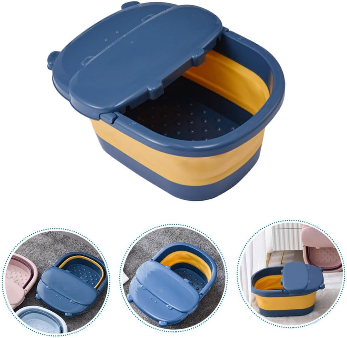 Beavorty Self-Massage Relief Foot Barrel Large Capacity Soak Foot Bucket for Tiredness image number 5