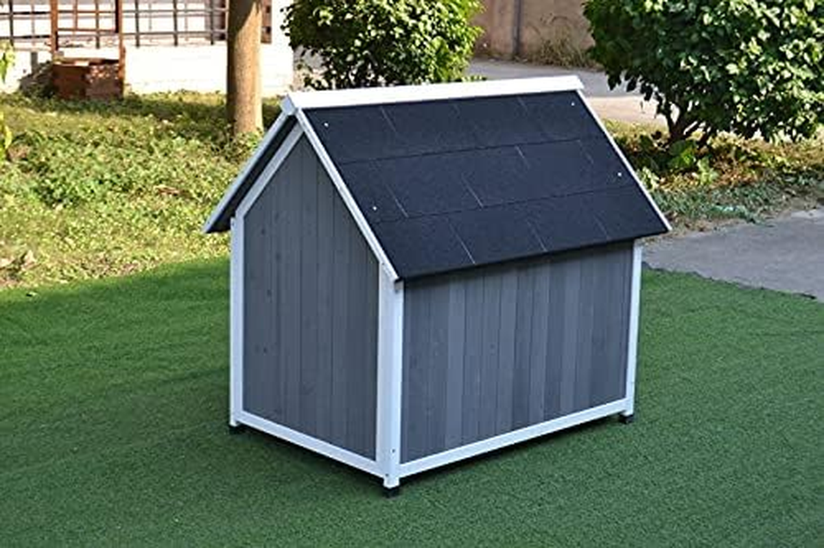 Pawhub Wooden Pet Dog Kennel Timber Awning House Cabin Wood Log Box 100X90 Cm image number 3