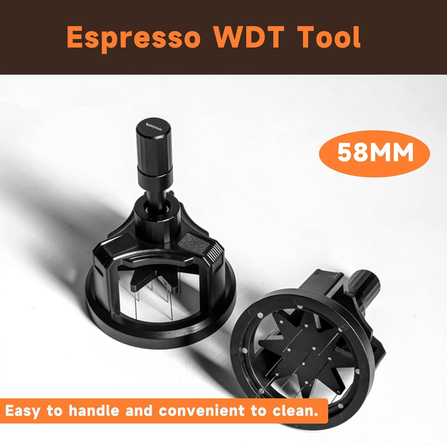 58Mm WDT Tool ，Espresso Stirrer Distribution Tool,Compatible with E61, Flair 58, ECM Etc.Portafilter 58Mm,Adjustable Height,With Magnetic Suction image number 3
