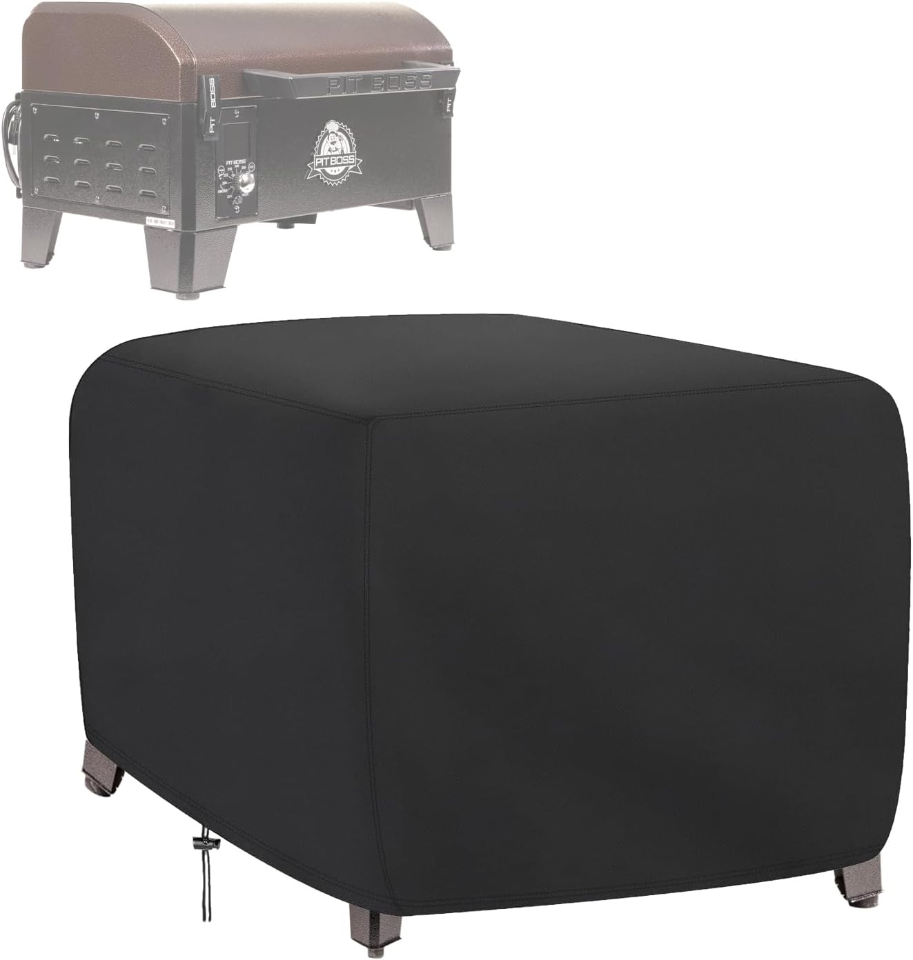 Tabletop Grill Cover for Pit Boss 10697, Waterproof Wood Pellet Smoker Cover for Pitboss 10697 Table Top Wood Grill, Outdoor Grill Accessories for Pit Boss Portable 150 Pellet Grill 24 Inch image number 1