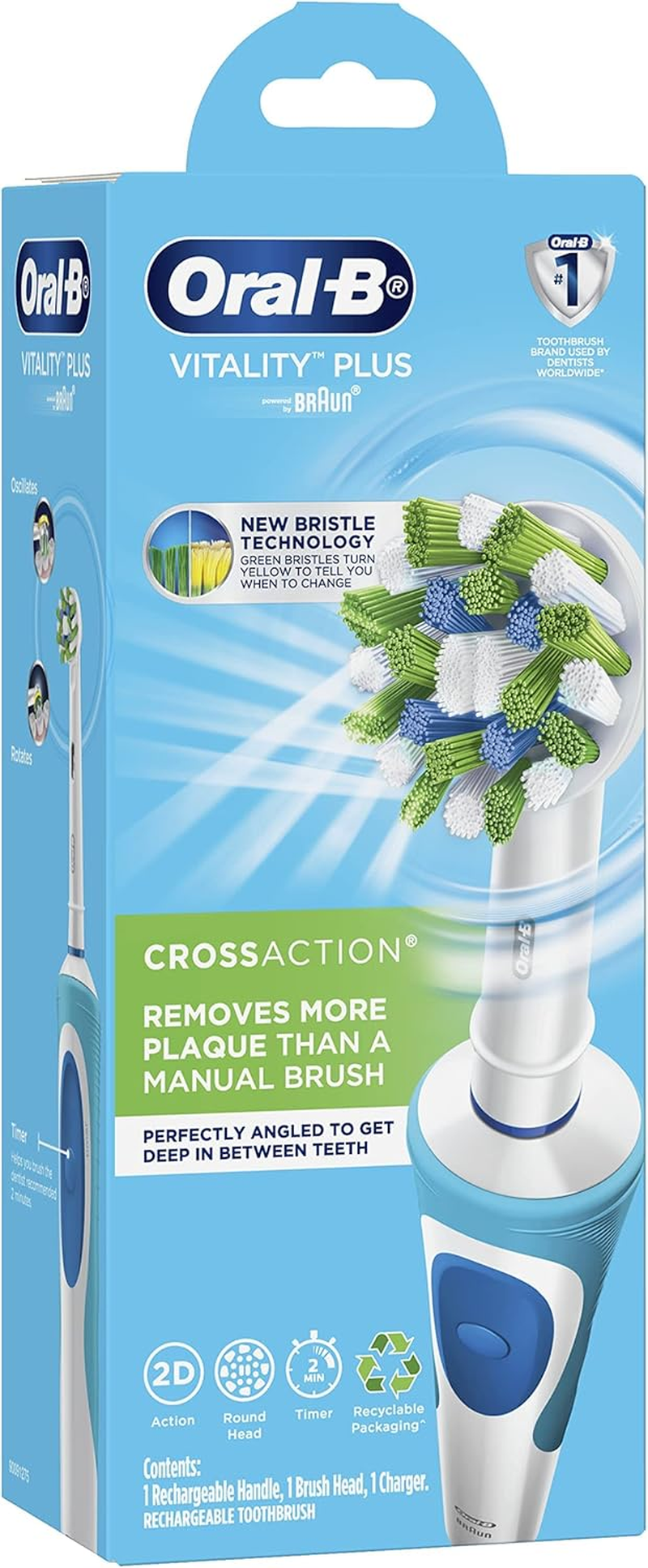 Oral-B Vitality plus Cross Action Electric Toothbrush image number 3
