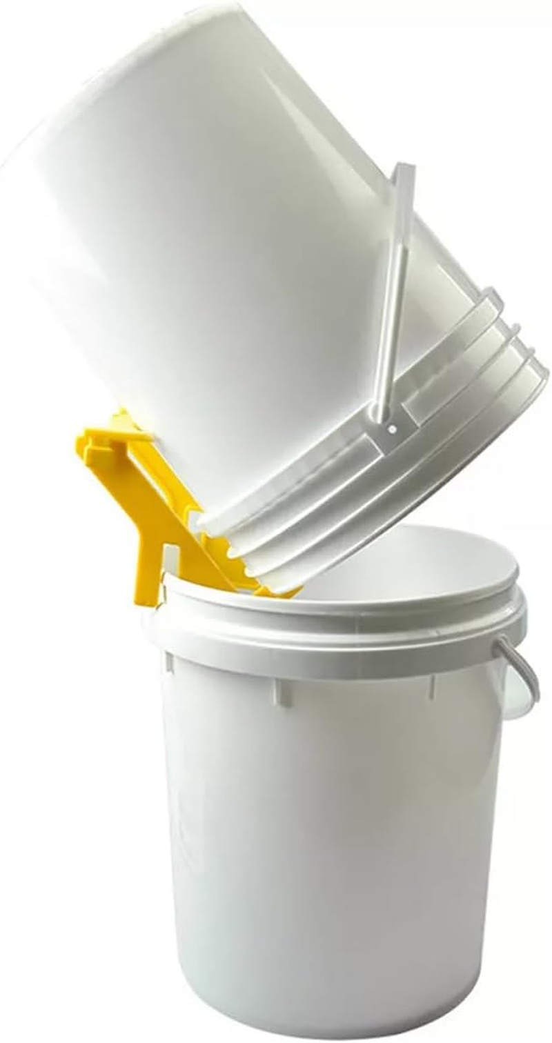 AIMALL Beekeeping Tools Plastic Honey Bucket Stand Honey Shaker Machine Honey Bucket Shelf Plastic Bucket Stand, 6.69In X 8.07In X 6.88In(17Cm X 20.5Cm X 17.5Cm) image number 1