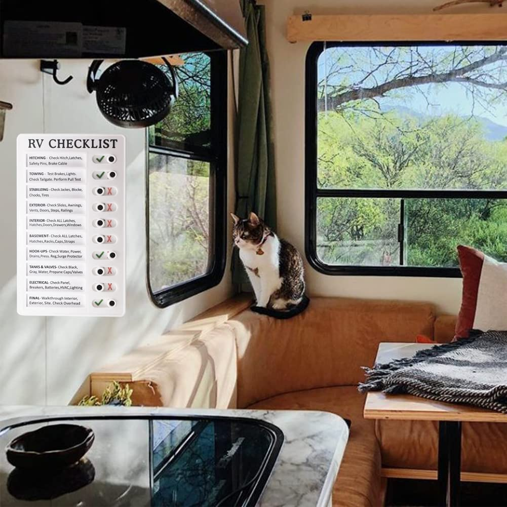 RV Checklist Memo Board,2Pcs Chore Chart Memo Boards,Detachable Message Board,Portable Memo Board,Chore Chart Detachable and Reusable Memo Note Board,Plastic Checklist Board with 5Pcs Blank Cards image number 5